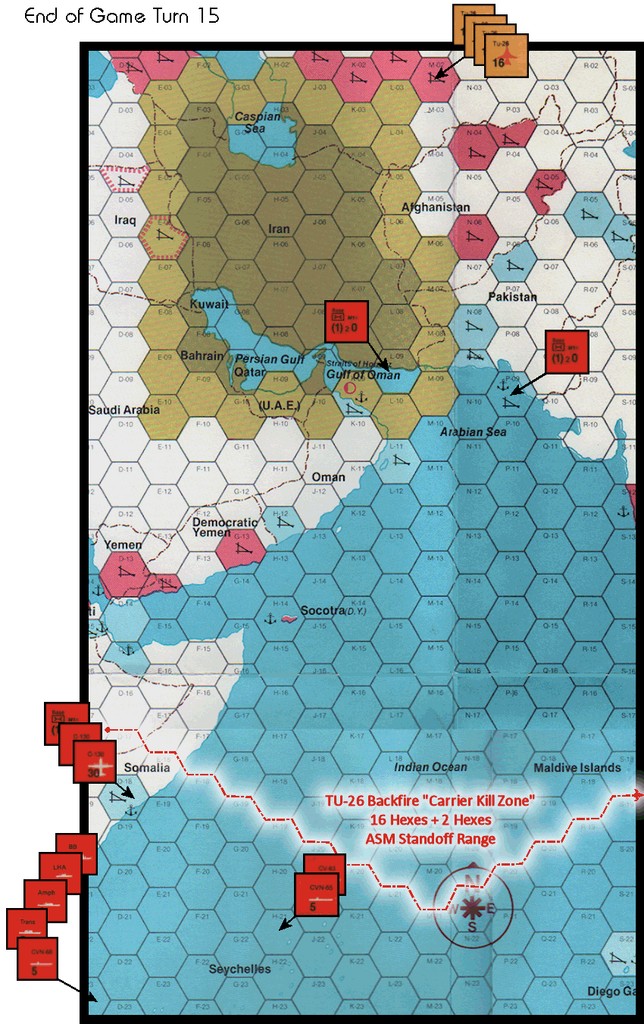 Gulf Strike - End of Game Turn 15