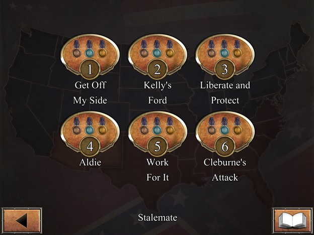Civil War: 1863 - Computer (iPad) Game - Scenarios