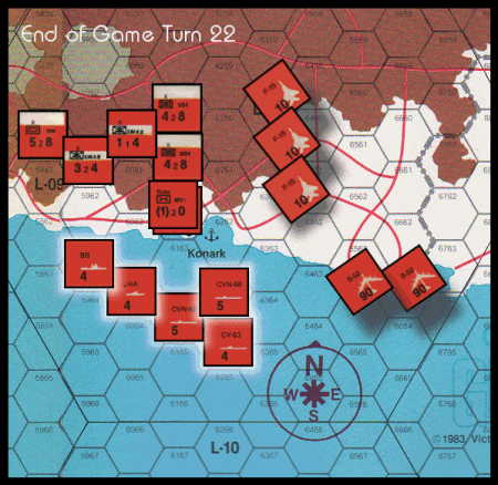 Gulf Strike - End of Game Turn 22